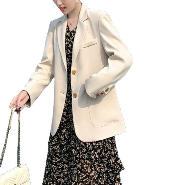 高级感休闲西装外套女2025春秋新款宽松气质炸街小西服职业通勤装|undefined