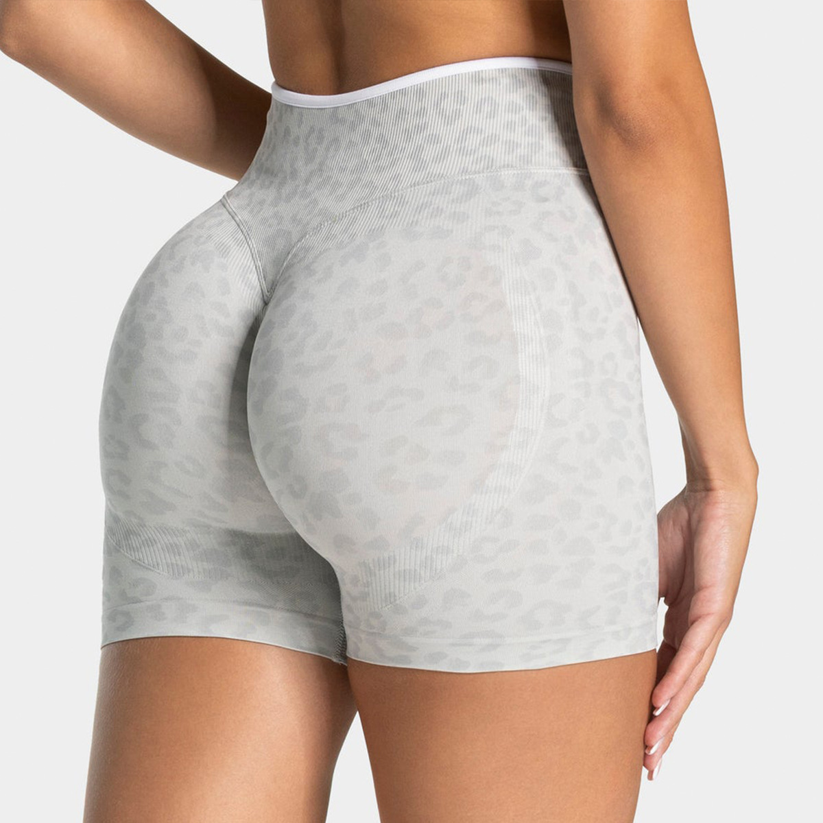 Pantalones cortos de yoga transfronterizos, cintura alta, caderas sin costuras, secado rápido, elástico, pantalones cortos apretados, deportivos, corredores, pantalones cortos de fitness