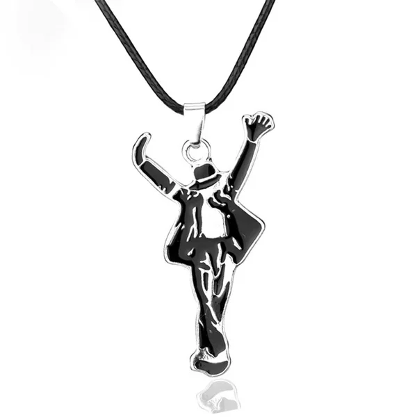 Trendy Michael Jackson Dance King Fashion Pendant from Europe and America, Michael Jackson Fashion Commemorative Necklace