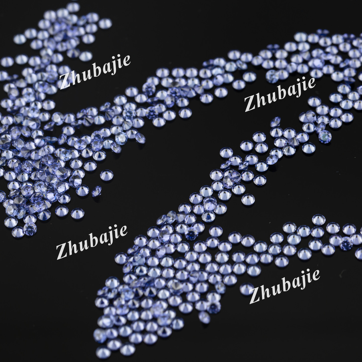 1~12mm 5A Round Diamond Cut Tanzanite Blue Synthetic Gemstone Loose Stone Synthetic Cubic Zirconia