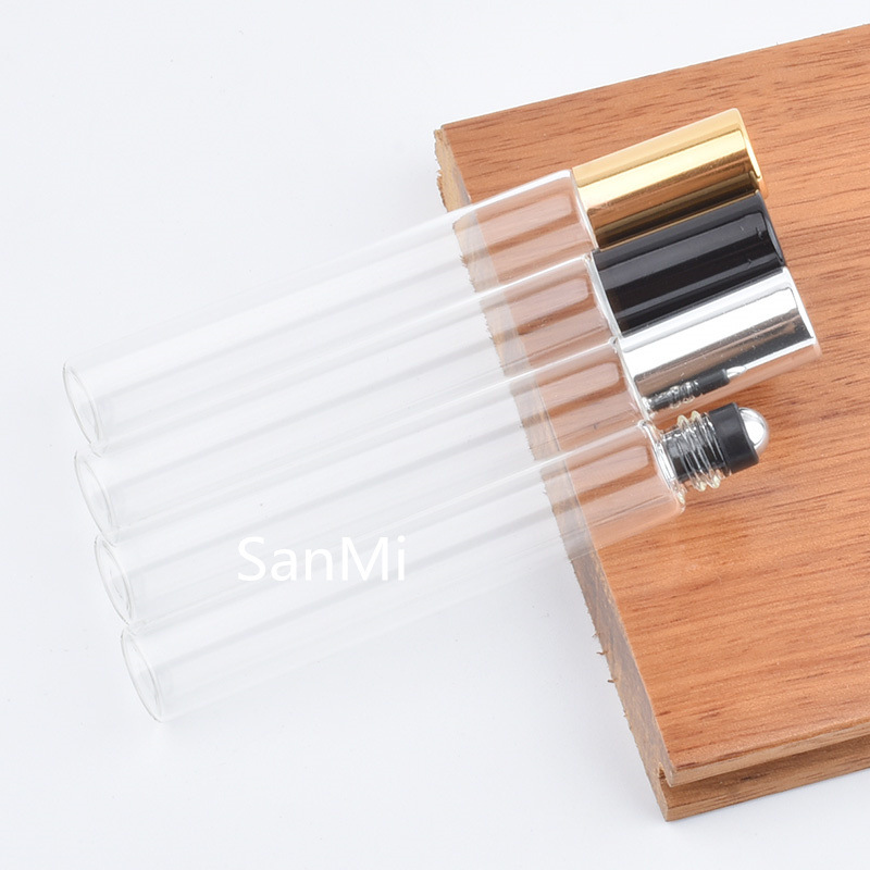 10ML透明香水分装瓶滚珠瓶高档便携小样走珠空瓶子玻璃精油滚珠瓶