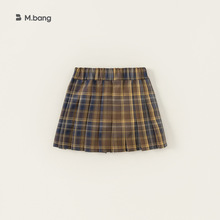 宥宝童装女童秋季裙子儿童格纹半身裙日系JK短裙百搭小百褶裙