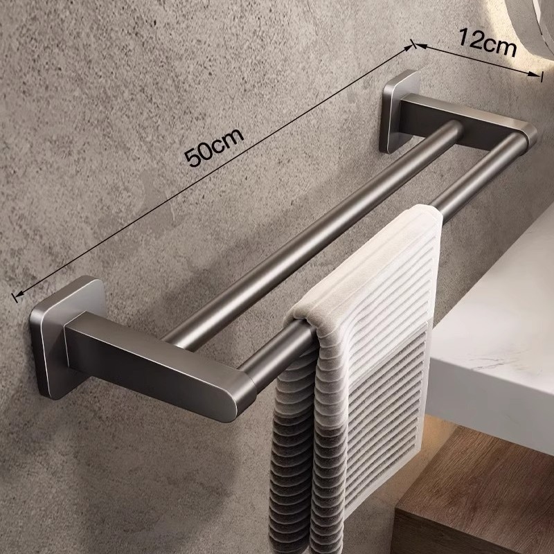 Toallero de Baño de Pared de Aleación de Aluminio con Almacenamiento image 27