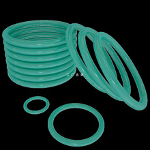 绿色耐高温硅胶O型圈防水氟橡胶密封圈机械密封线经*1.5mm2mm3mm