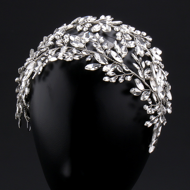 Nueva banda de pelo hecho a mano accesorios de cristal coreano accesorios de boda estilo princesa