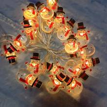 万圣节装饰铜线灯圣诞节挂件彩灯圣诞老人雪人树灯串led灯