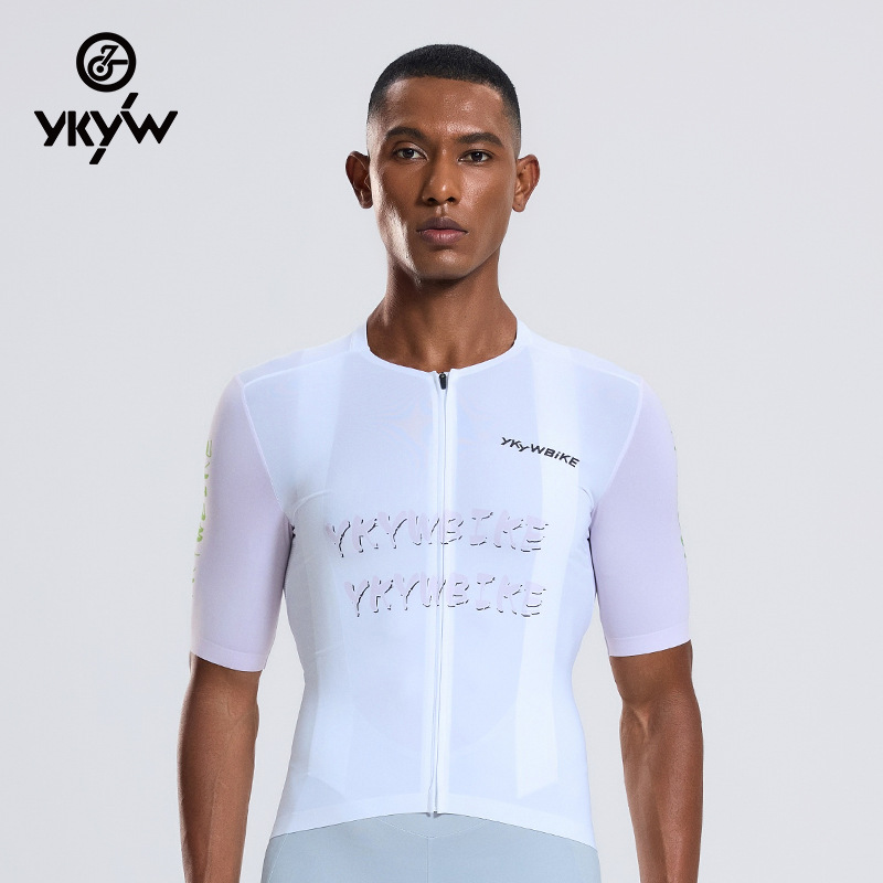 2025 Spring/Summer New Printed Quick-Dry Breathable Sweat-Wicking Men's Road Bike Base Layer Cycling Jersey Wholesale