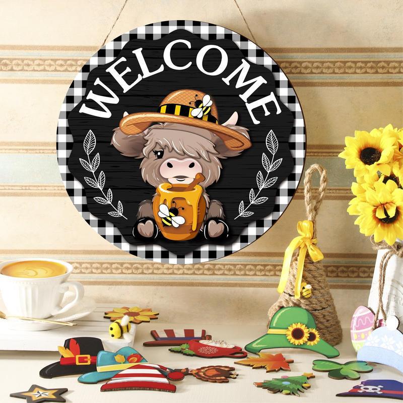 Christmas Halloween 35pcs Interchangeable Welcome Sign|undefined