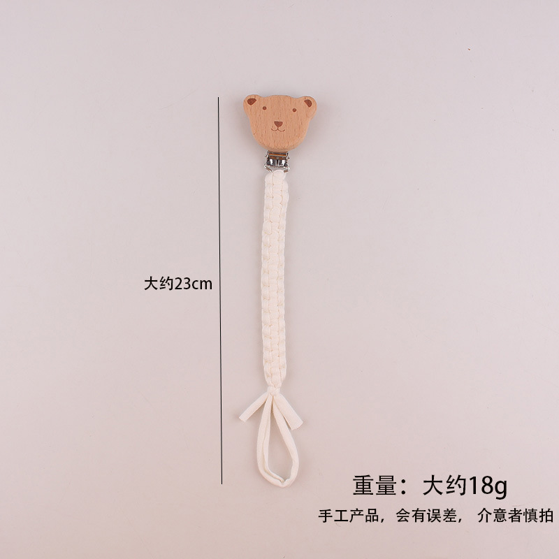 Productos para bebés beech osos chupeta clips para bebés pacificador chupeta de goma de diente para evitar la caída de la cuerda