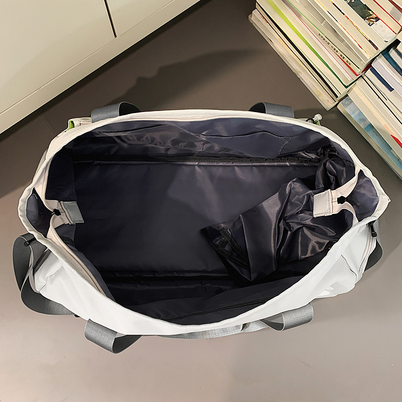 Bolsa de viaje de corta distancia, bolsa de fitness de natación de separación seca y húmeda para mujer, bolsa de ejercicio de entrenamiento de almacenamiento de gran capacidad, bolsa de equipaje de mano