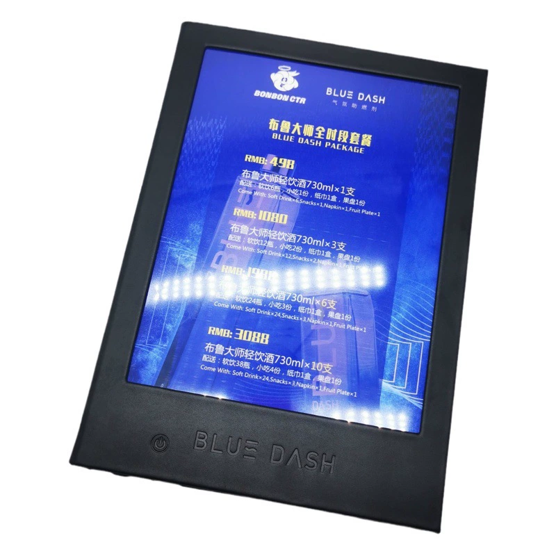 Оптовая продажа: светящиеся меню формата А4 с 4 сторонами, светящиеся ценники, светящиеся меню-книги, светодиодные книги для заказов (в наличии)