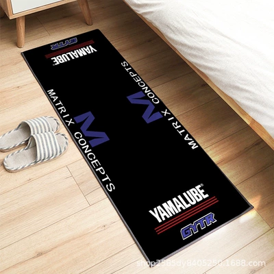 Decorative Advertising Logo Motorcycle Floor | Avtomobil döşəmə paspasları - mt14-40120cm-crystal-velvet-dot-plastic-bottom
