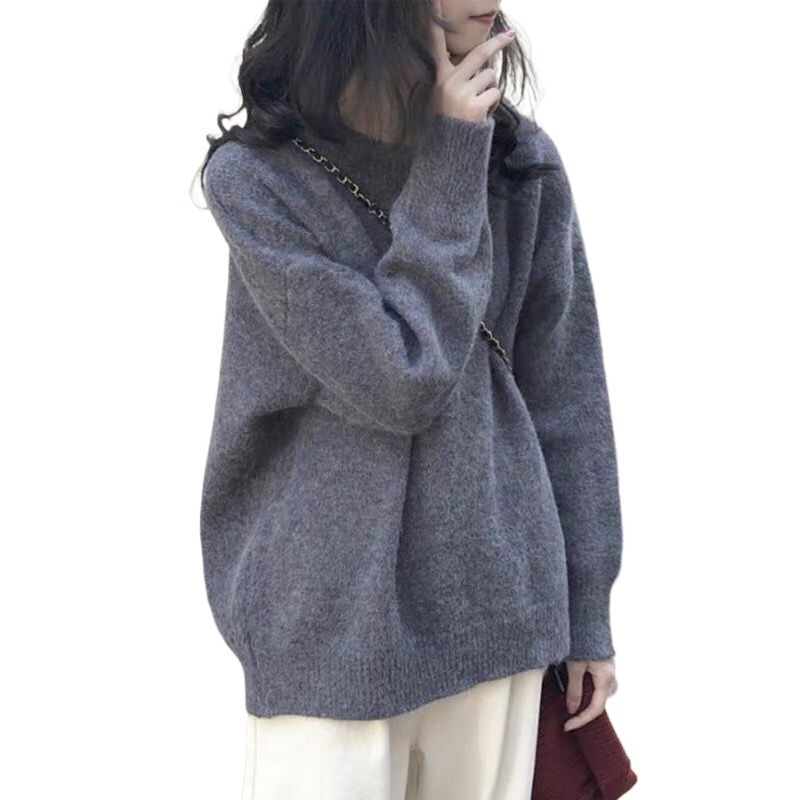 毛衣女宽松内搭2025新款慵懒温柔日系针织打底衫外穿秋冬加厚软糯|undefined