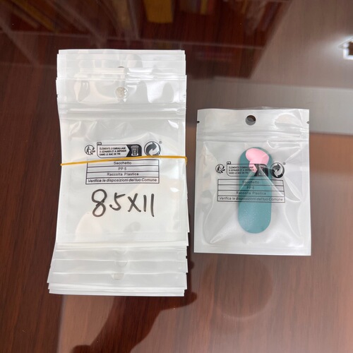 Xiyin shein pearlescent bone bag plastic jacket ziplock bag TEMU anti-suffocation label environmental protection logo packaging bag