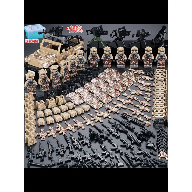 Конструктор с минифигурками (Lego) — военные и полиция, солдаты, техника и аксессуары, наборы