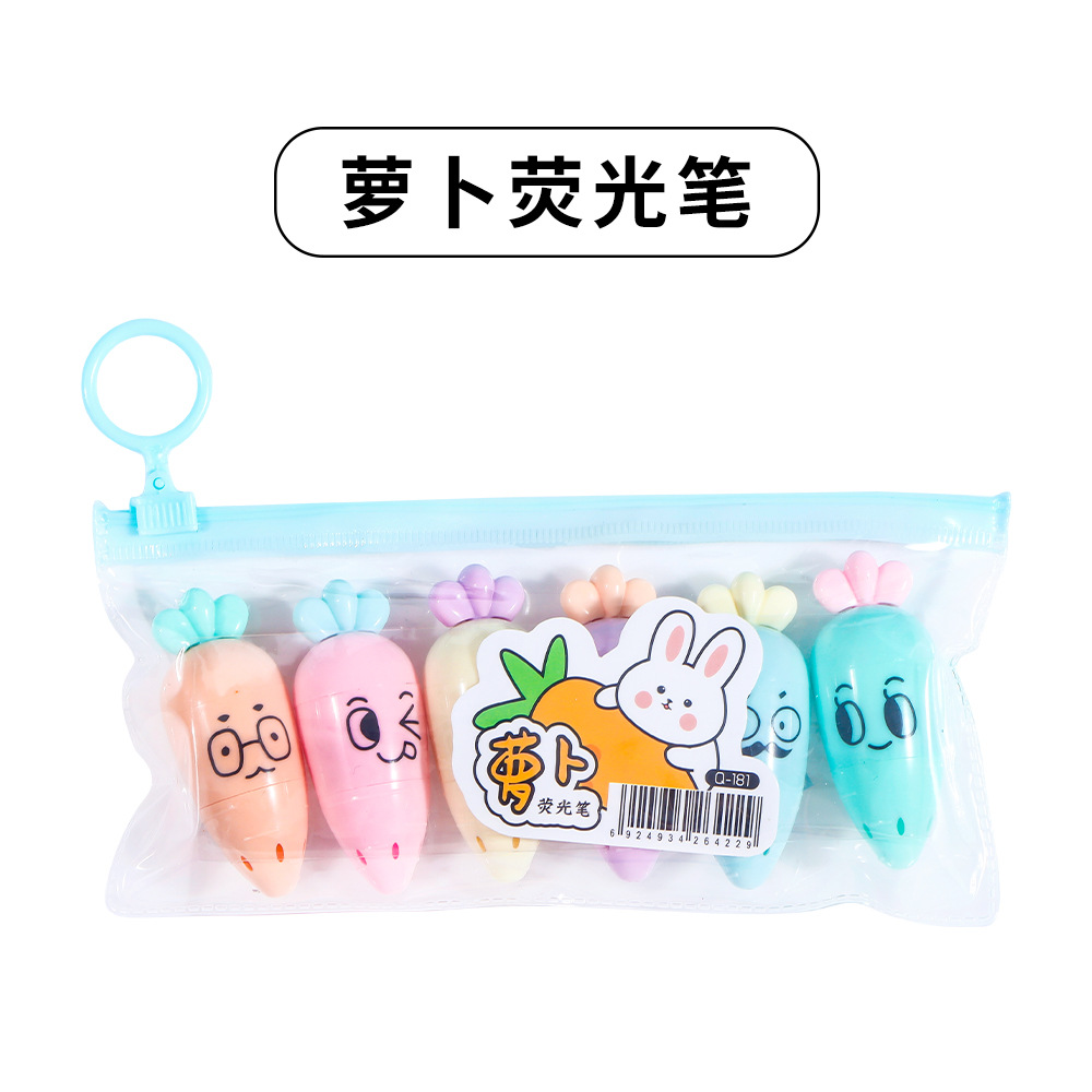 Resaltador de helado creativo resaltador conjunto de marcador de puntaje de los estudiantes de escritura de helado