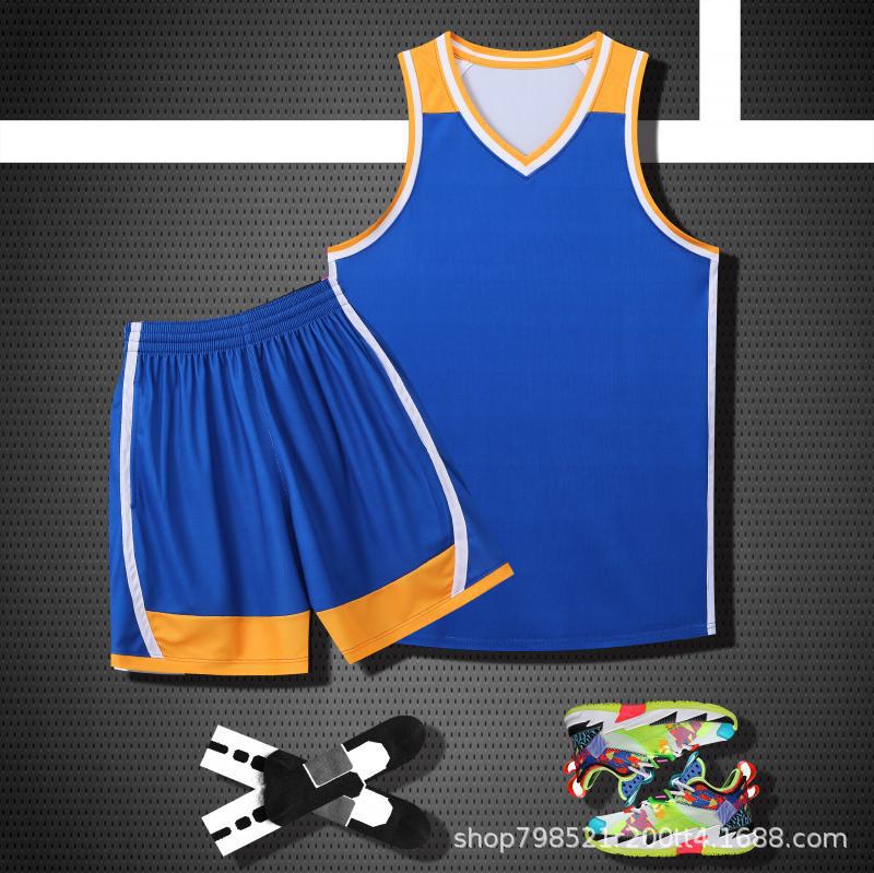 Basketball uniform suit men's customized jersey competition uniform women's summer training sports vest trendy children's basketball uniform