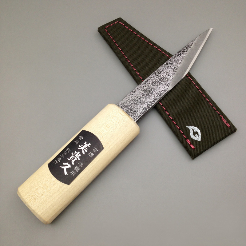日本美贵久横手小刀120 木工削刀模型刀嫁接刀青纸钢