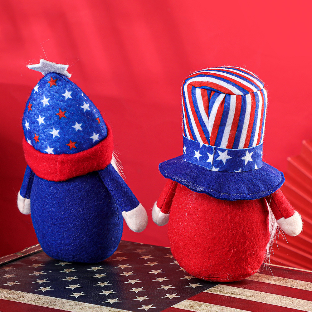 2021 Día Nacional Americano Día DE LA Independencia sombrero sin rostro bosque viejo muñeca creativa decoración del hogar