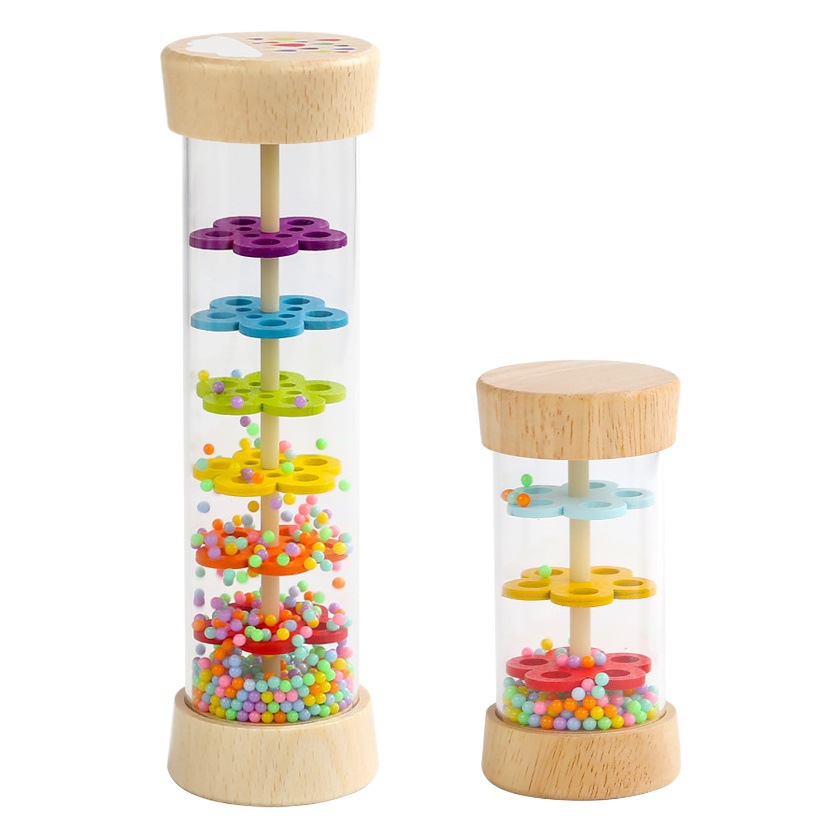 Educación Temprana DE LOS NIÑOS lección de música tubo de sonido Orff instrumento de percusión de simulación tubo de sonido Arco Iris reloj de arena juguete educativo