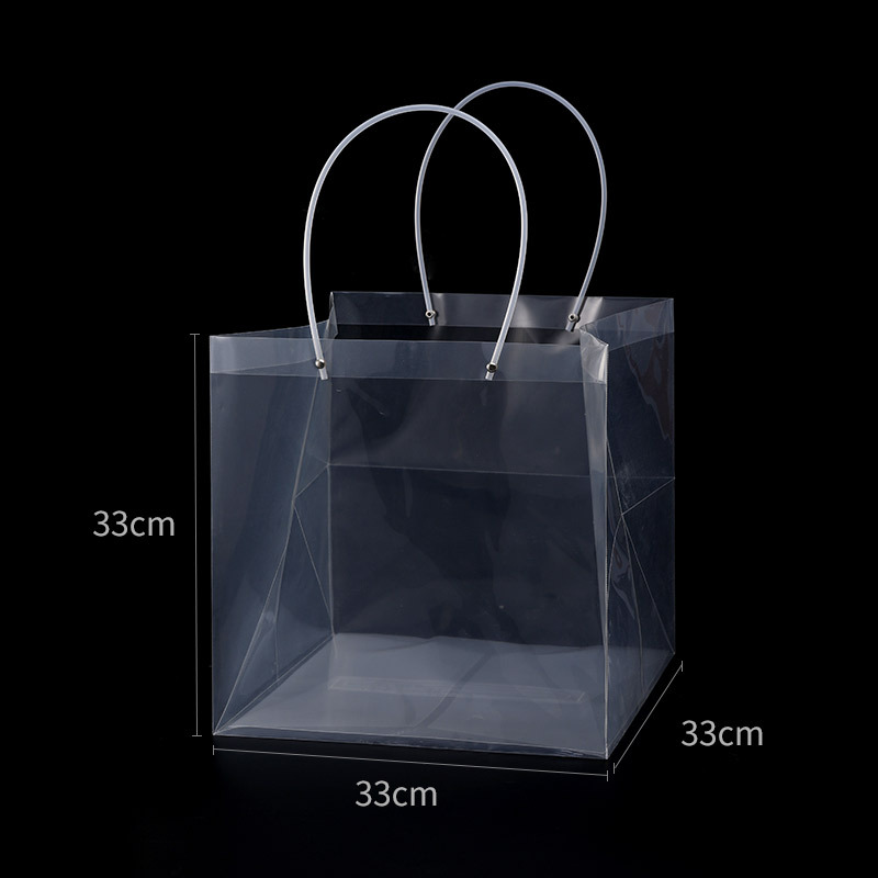 Bolsa de PVC transparente para arreglos florales del Día de la Diosa, bolsa impermeable para ramo de flores, caja de flores portátil, bolsa de embalaje para flores