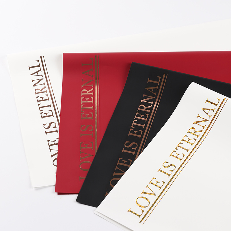 Liziran dorado simple papel de envolver flores ramo de papel de envolver papel impermeable Noble Net papel rojo