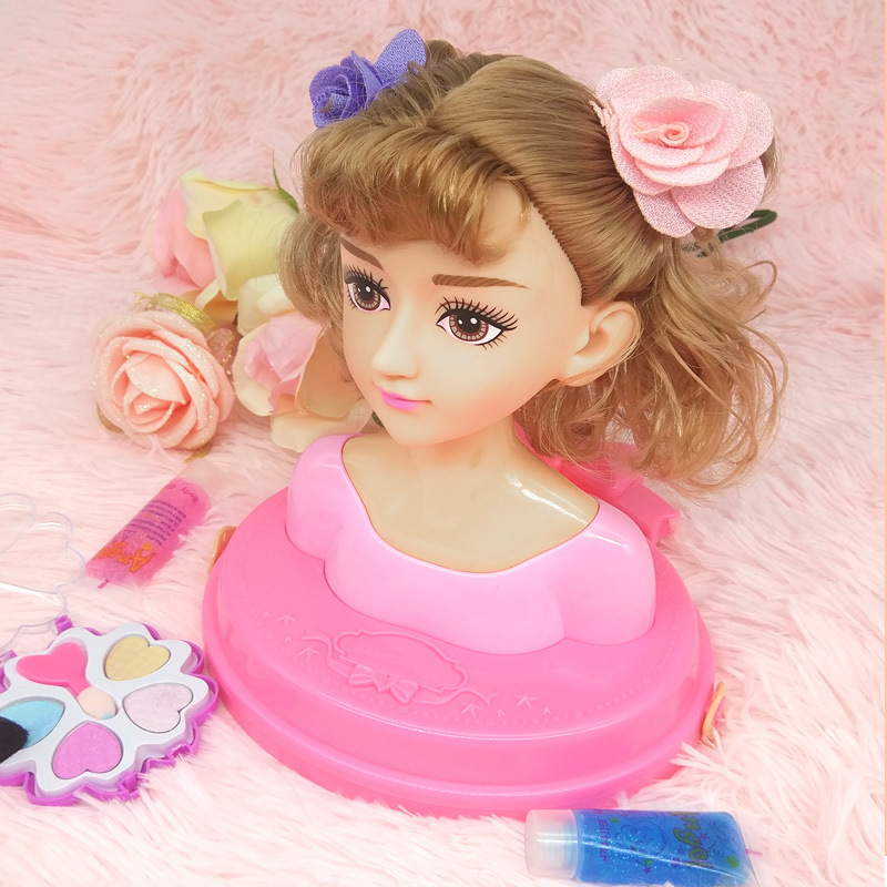 美发巴比娃娃套装礼盒女孩玩具跨境半身可化妆美妆公主洋娃娃