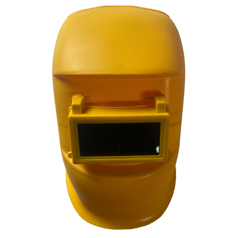 Helmet-style electric welding face shield with flip-up welding cap, specifically designed for welders, lightweight, face protection hat for welding and brazing.