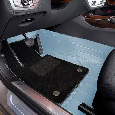 Cover Four Seasons Neutral Car – Modelə uyğun (Original) oturacaq örtükləri - light-sea-blue-360-foot-pads-dedicated-car