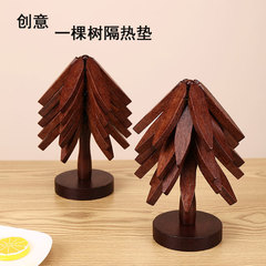 本物の竹の木断熱マット、ダイニングテーブルマット、クリエイティブな家庭用火傷防止ポットマット、コースター、竹の装飾品、ボウルマット