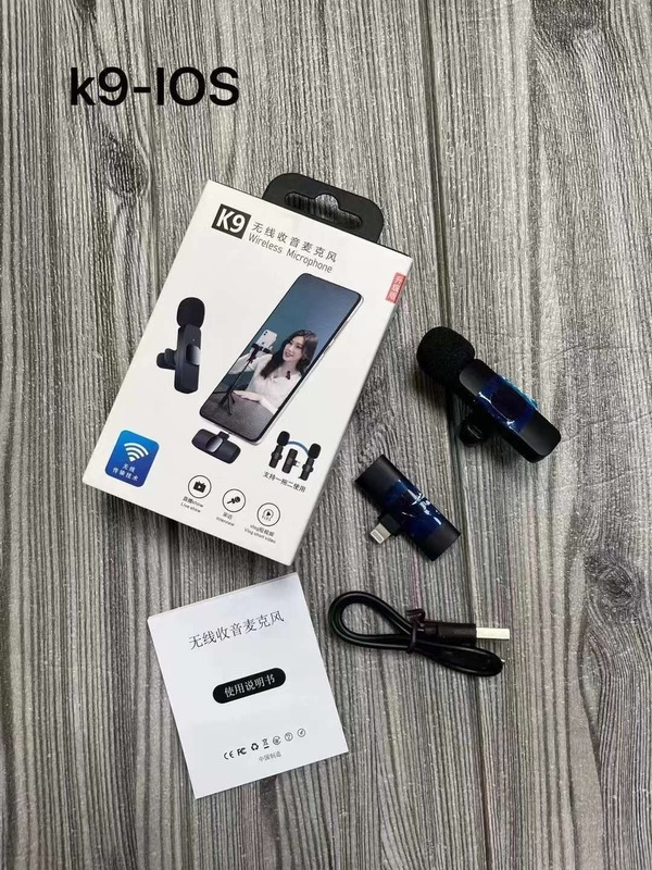 クロスボーダー k8k9 ワイヤレスラベリアマイクラジオ携帯電話マイクライブ録音マイクワイヤレスマイク 1 対 2|undefined