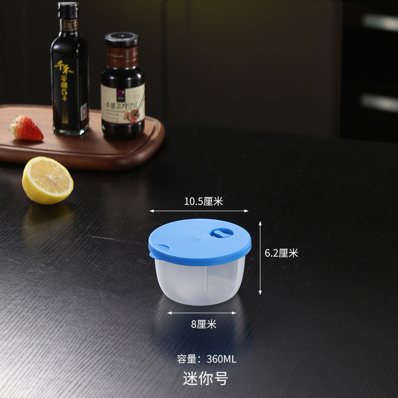 caja de almacenamiento de congelación circular de plástico especial para microondas grueso refrigerador caja de calor de microondas