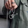 Accessory stainless steel, retro guitar, men's bottle opener, pendant, necklace, chain, wholesale, new collection