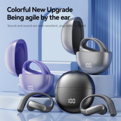 Bluetoothイヤホン、非インイヤー型、OWS耳掛け式ワイヤレス、華強北骨伝導、長時間装着しても痛くない、越境AI翻訳
