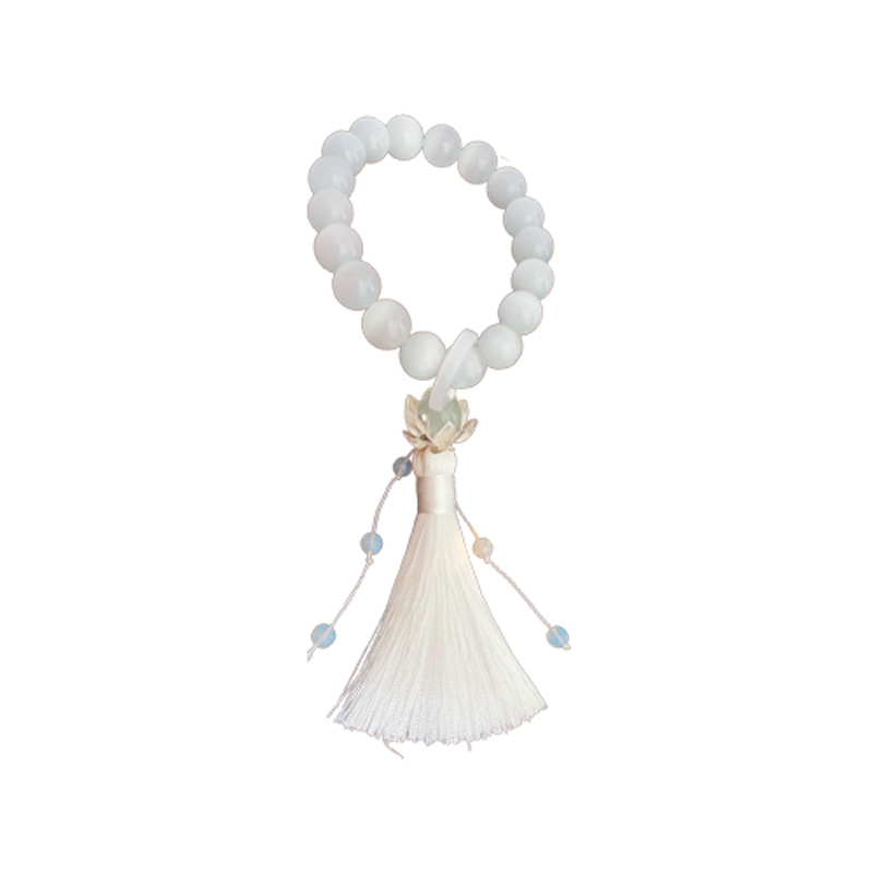 Nuevo estilo chino Opal Lotus borla pulsera retro todo partido Hanfu pulsera elegante moda pulsera fábrica al por mayor