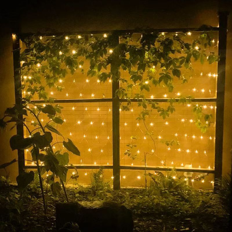 LED 방수 낚시 그물 빛 다채로운 빛 문자열 번쩍이는 빛 GYPSOPHILA 태양 잔디 낮은 전압 그물 빛 거리 나무 조명
