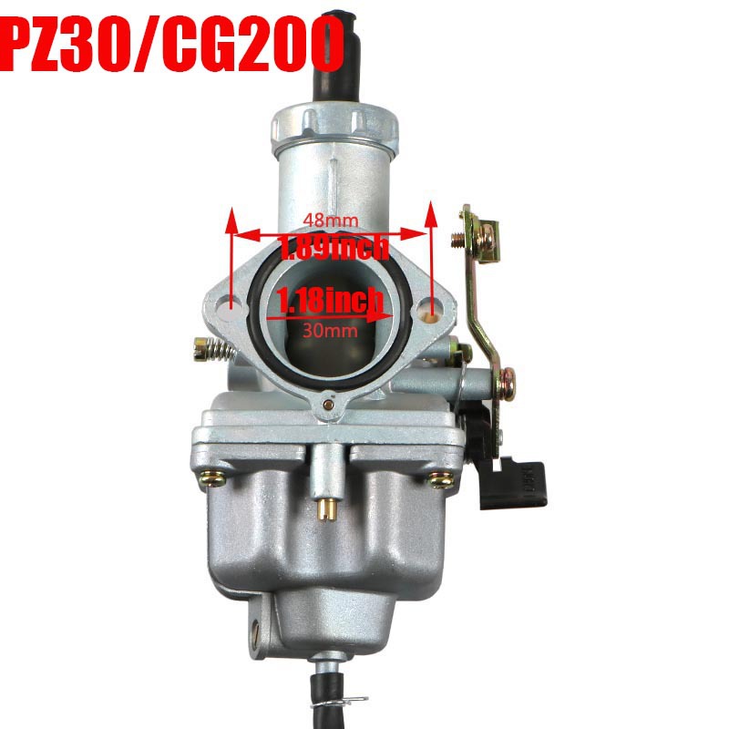 Cg200 Motorcycle Carburetor Pz30 Caliber 200Cc Universal Fuel Carburetor for Off-Road / Beach Bikes