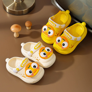 Children's Slippers Summer New Cute Cartoon Baby Girl Shoes Boys Soft Bottom Non-Slip Home Bathroom Slippers