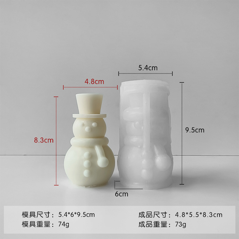 Jiahuimei árbol de Navidad aromaterapia vela molde creativo DIY árbol de Navidad pastel decoración molde de silicona