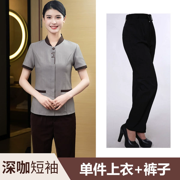 Colored trousers, with short sleeve