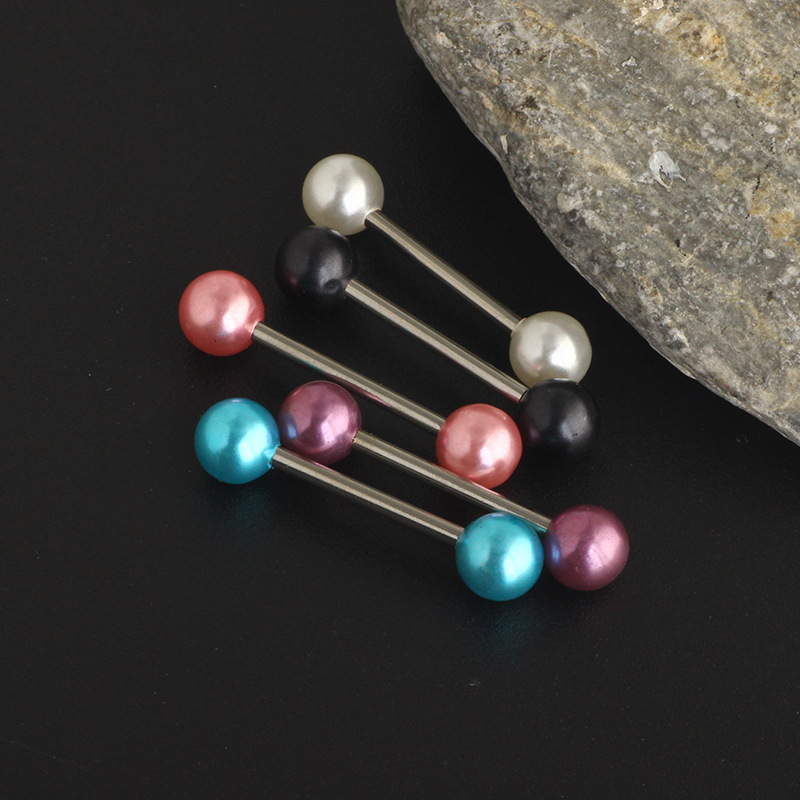 Labret piercing jewelry detail image