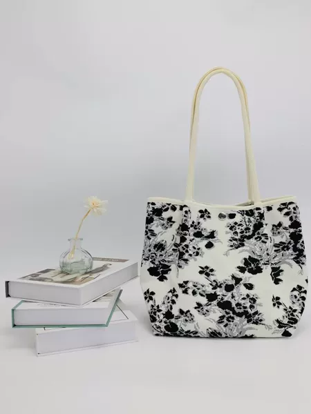 Ink Jacquard New Style Artistic Fashion Women's Knitted Bag Women's Handbag Shoulder Bag New Chinese Style Knitted Bag
