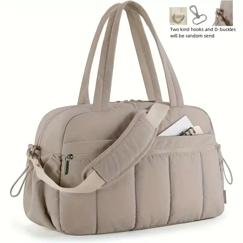 斜挎运动健身包女干湿袋随身隔层行李袋大容量轻便简约手提旅行包