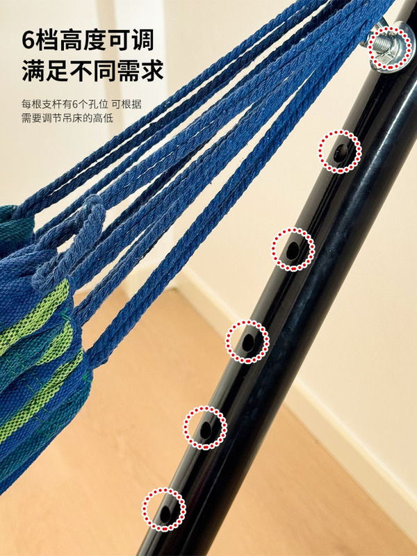 屋外スイングハンモックスタンド キャンプ用 シングル/ダブル キャンバス製 横転防止 ポータブル 分解可能 クロスボーダーキャンプ用ハンモック|undefined