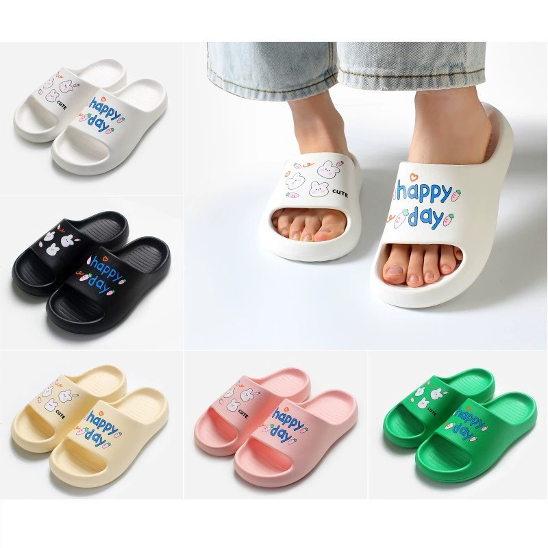 Модные милые медвежьи сандалии для пары и тапочки для домашней ванной комнаты для купания Eva Женская верхняя одежда для женщин