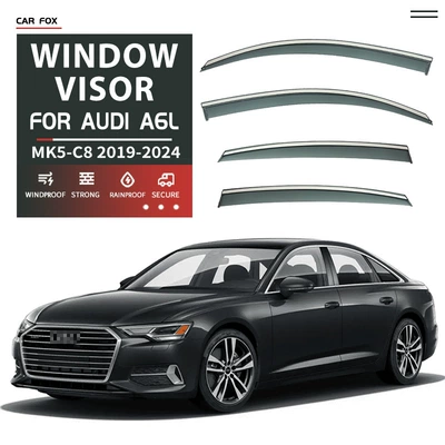 Rain shield — Domestic Long-Wheelbase Audi A6L - standard-packing-without-logo-audi-a6l-sedan-mk5-c8-2019-2024-pc-with-bright-strip-rain-shield