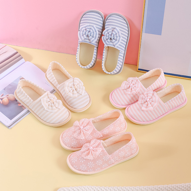 Confinement shoes spring and summer style bag heel cotton slippers breathable maternity soft sole autumn and winter indoor postpartum maternal students