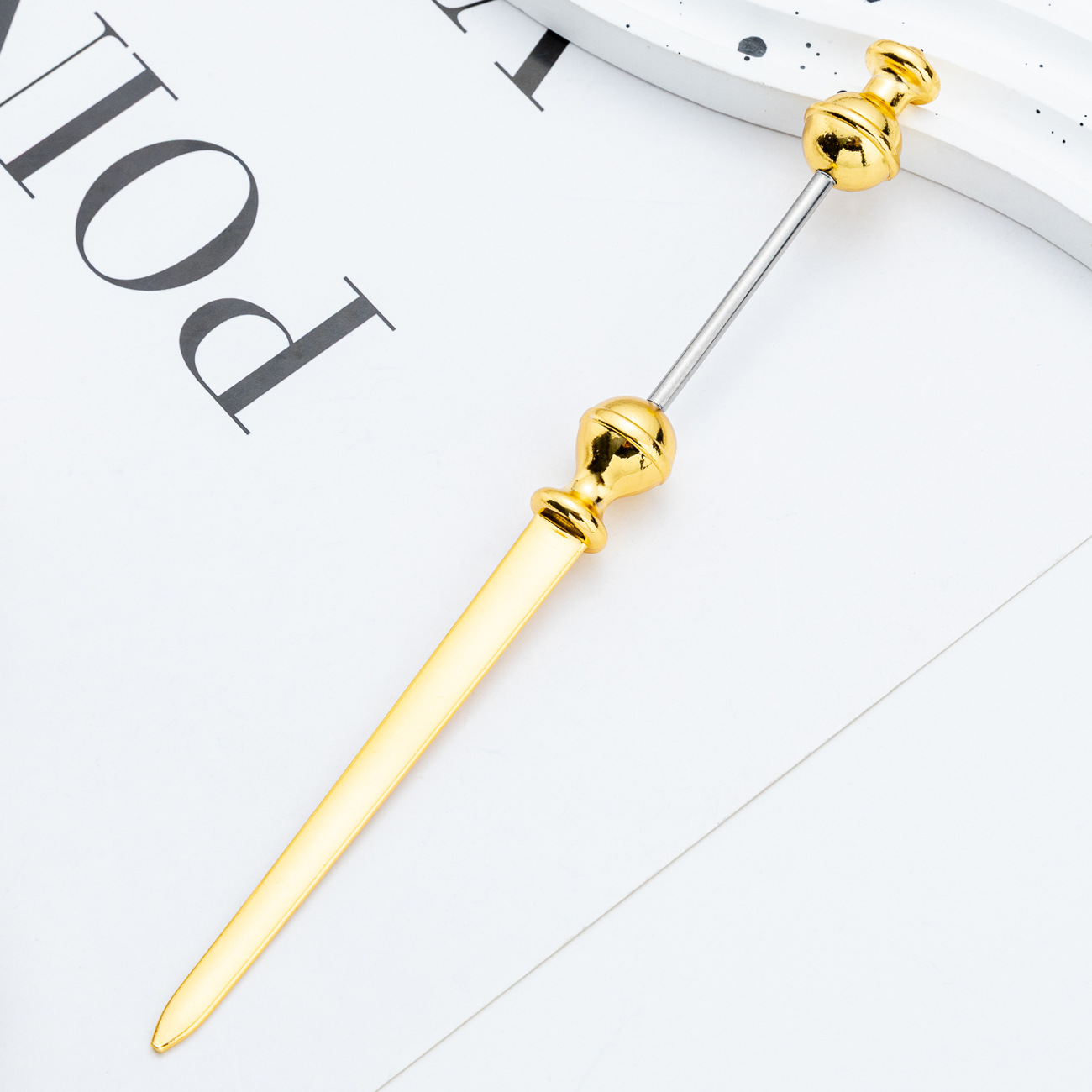 Cuchillo de apertura de cartas DIY creativo cuchillo de apertura de cartas portátil al aire libre cuchillo de apertura de cartas expreso cuchillo de corte de papel de metal multifuncional al por mayor