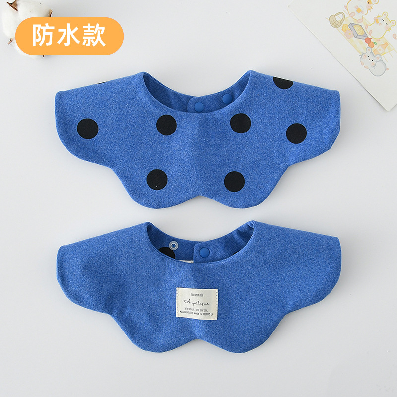 [방수면 양면] 블루 도트 + 블루와 화이트