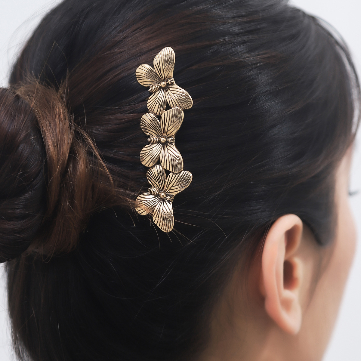 Tocado barroco vintage mariposa peine del pelo de la aleación accesorios para el cabello mariposa de las mujeres de Europa y América transfronteriza Fábrica de la joyería al por mayor